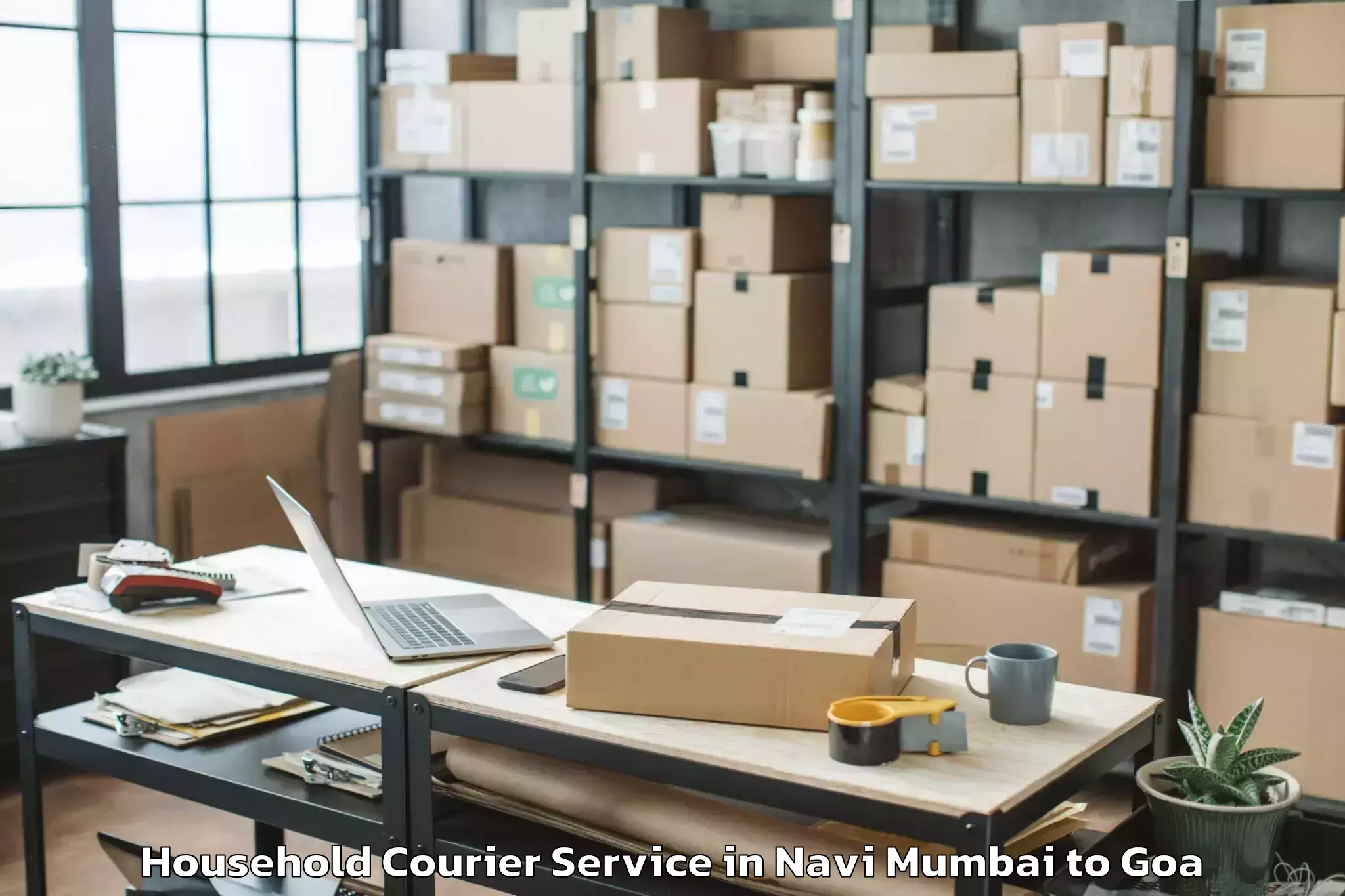 Top Navi Mumbai to Chinchinim Household Courier Available